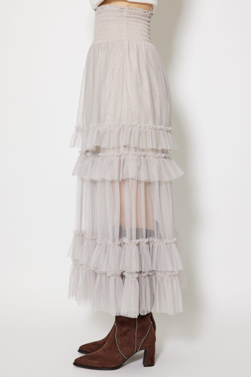 rienda「シアーチュールシャーリングハイウエストスカート」|スカート|