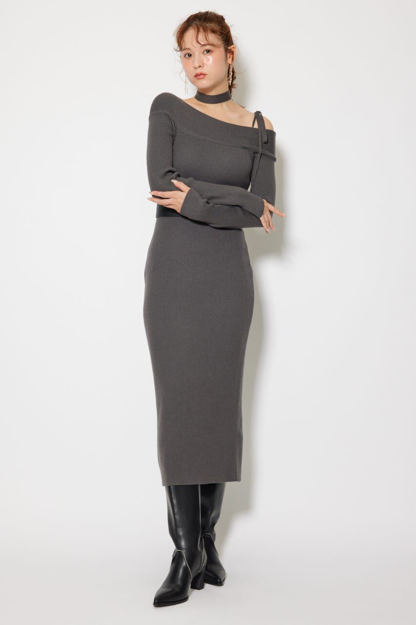 rienda「many wayワンショルニットワンピース」|ワンピース|