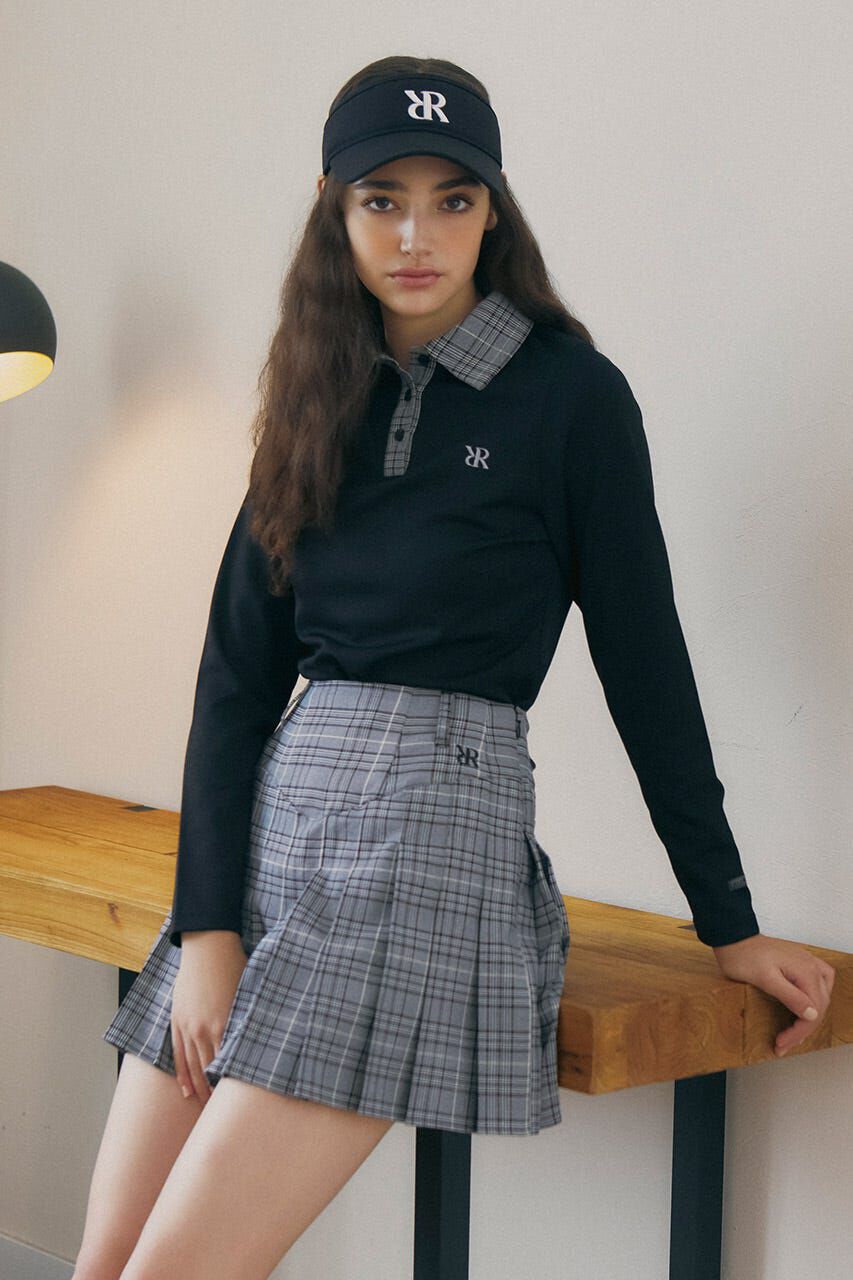 rienda「グレンチェックプリーツスカート」|スカート|