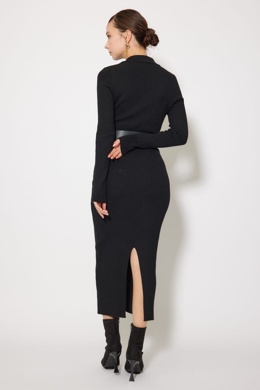 rienda「スキッパーニットワンピース」|ワンピース|