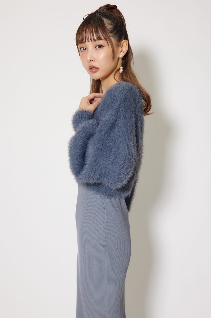 rienda「シャギーカーデセットワンピース」|ワンピース|