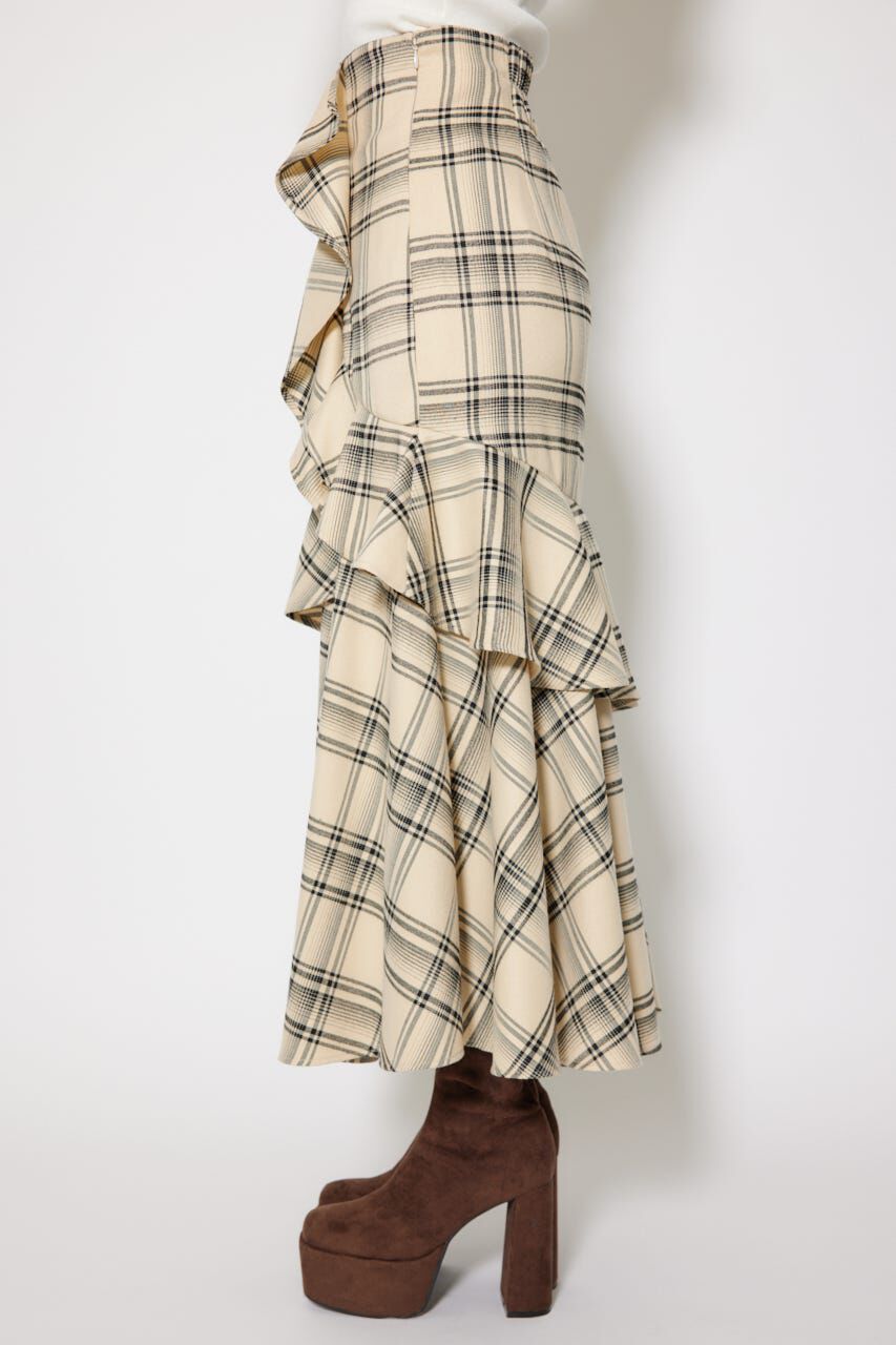 rienda「フリルスリットハイウエストスコートショートパンツ」|その他|