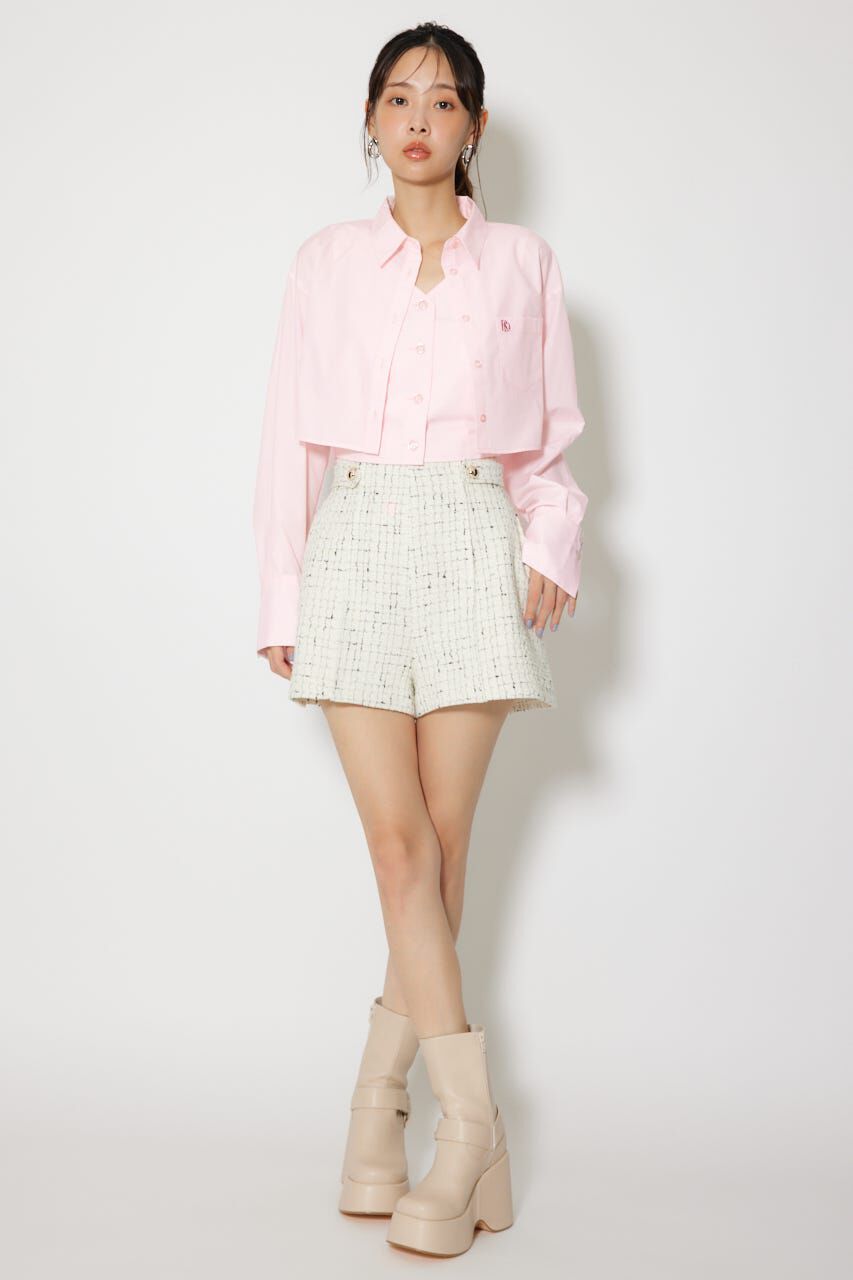 rienda「バックリボンレイヤードシャツ」|シャツ・ブラウス|