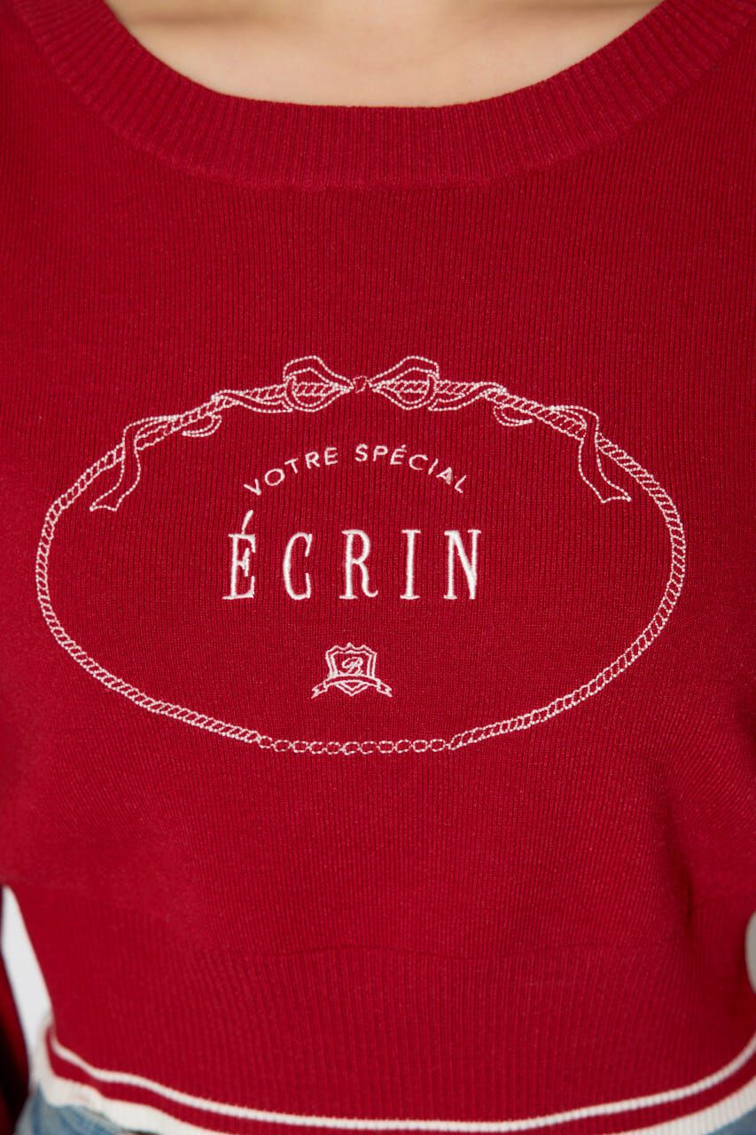 rienda「ロゴニットトップス」|ニット・セーター|