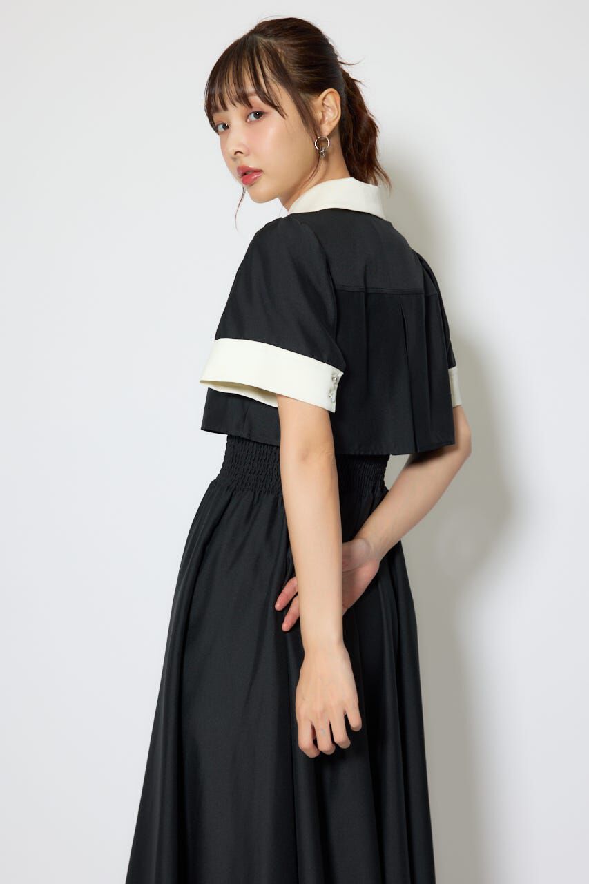 rienda「バストディティールフレアワンピース」|ワンピース|