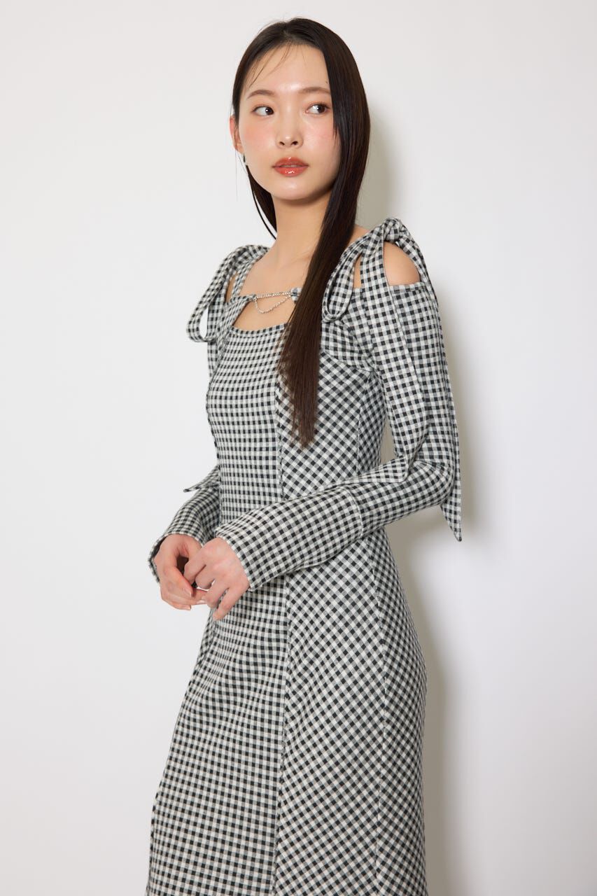 rienda「ギンガムチェックカットワンピース」|ワンピース|