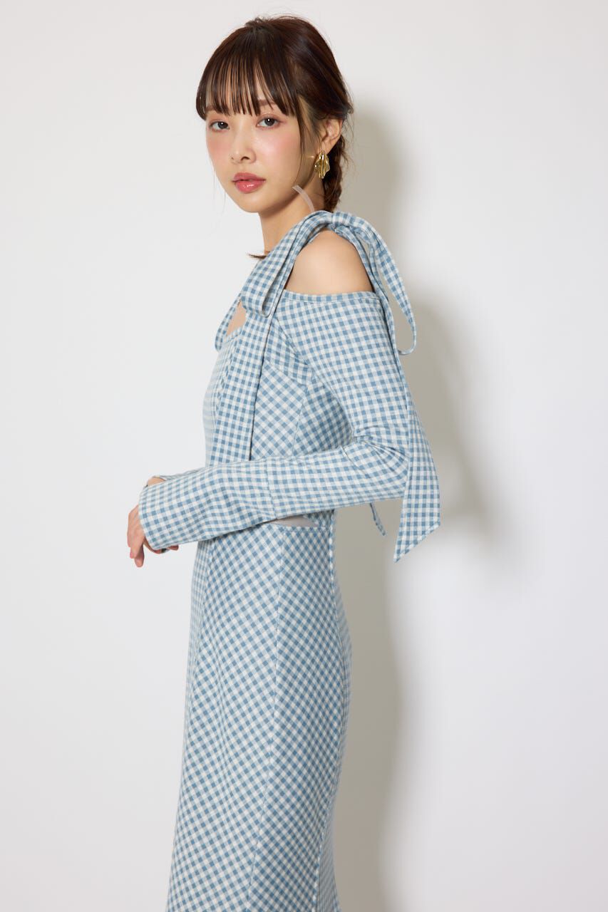 rienda「ギンガムチェックカットワンピース」|ワンピース|