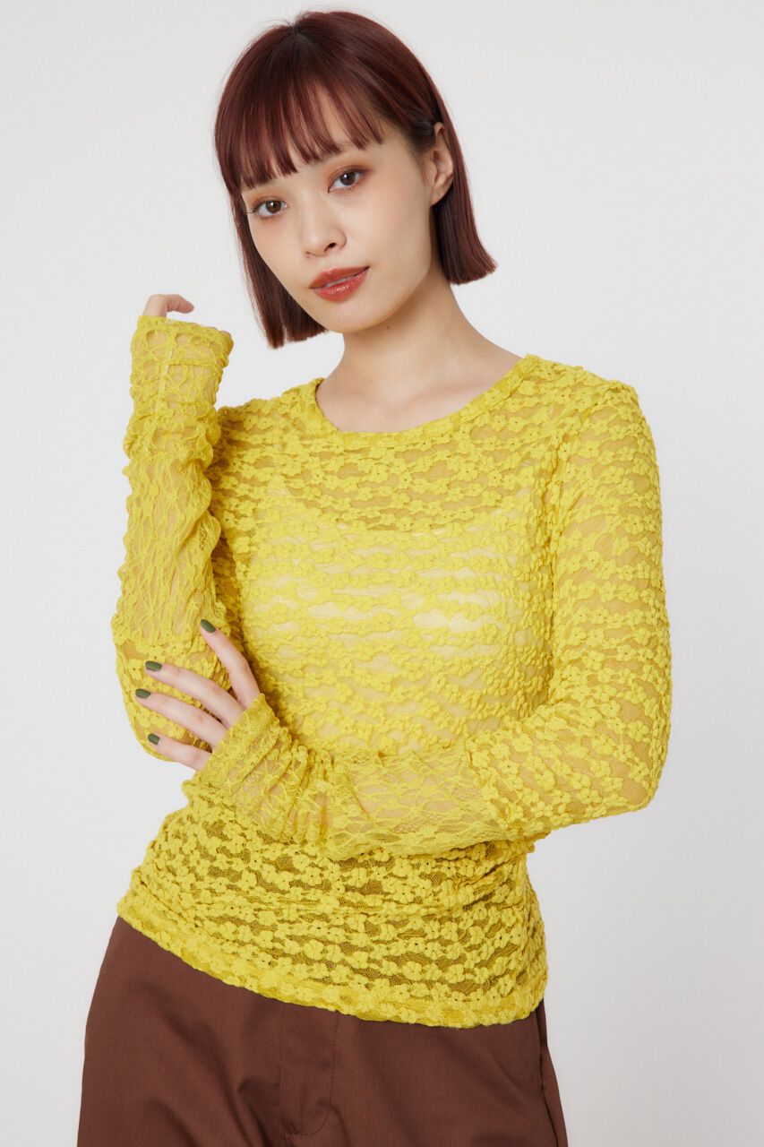 RODEO CROWNS「COLOR LACE TOPS」|Tシャツ・カットソー|YEL