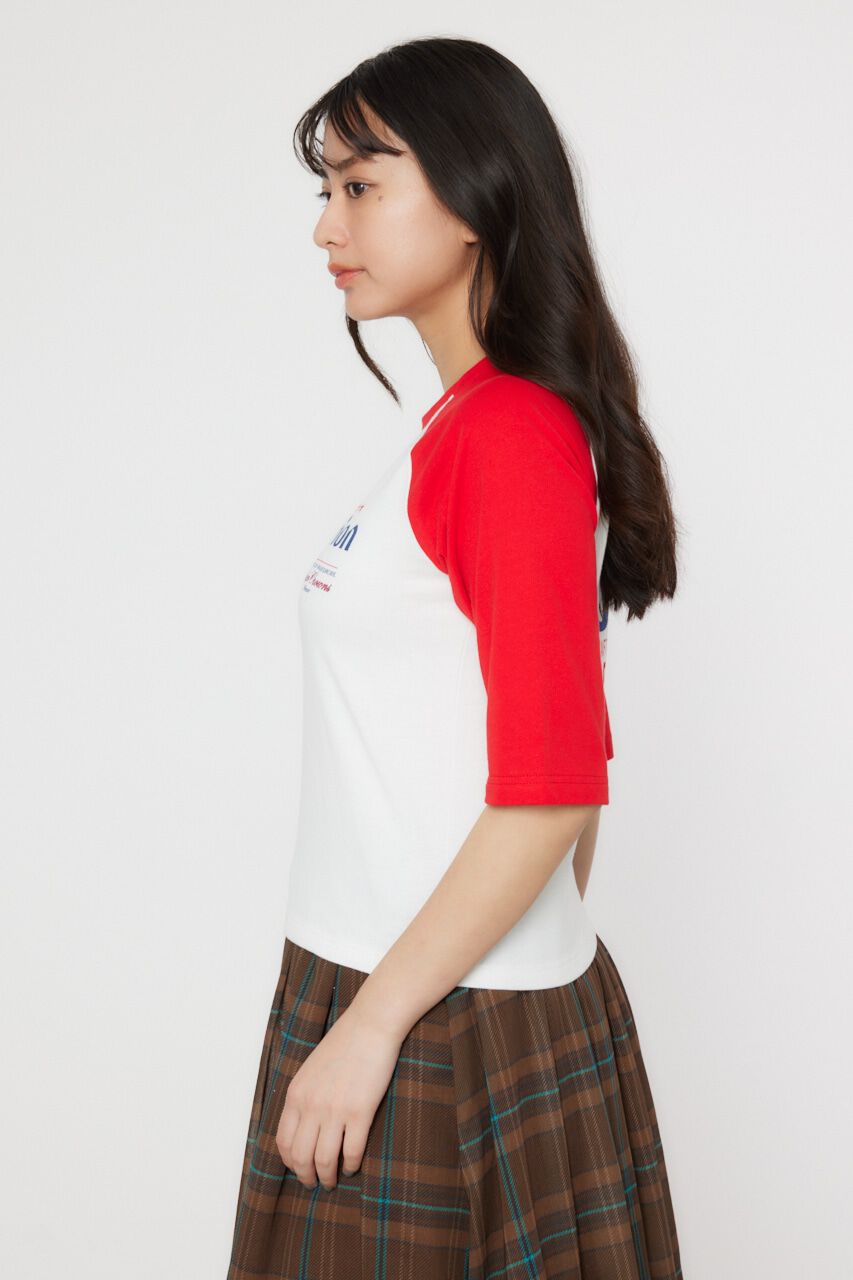 RODEO CROWNS「Orion BeerxRCSラグラン5分トップス」|Tシャツ・カットソー|