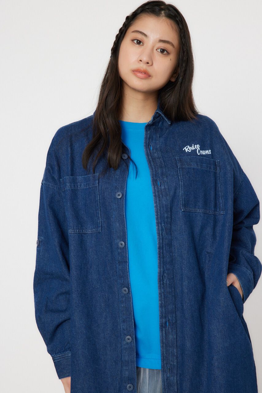 RODEO CROWNS「ATTRACTIVEミリタリーシャツワンピース」|ワンピース|