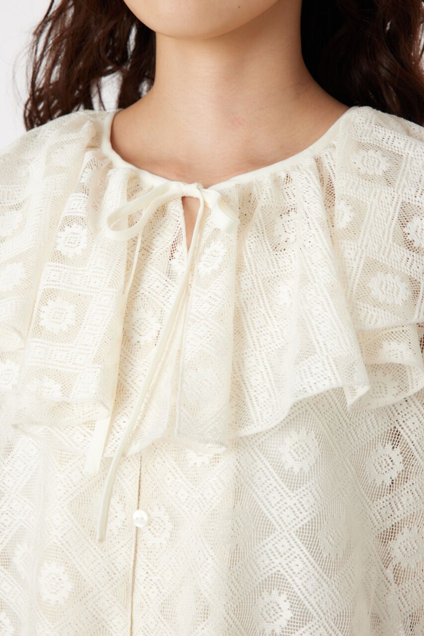 RODEO CROWNS「ラッフルレースボレロ」|シャツ・ブラウス|