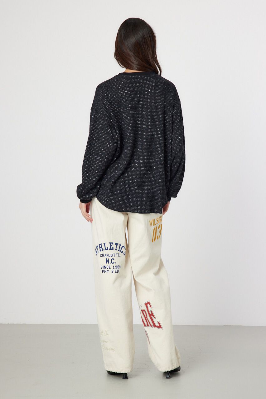 RODEO CROWNS「ラメワッフルトップス」|Tシャツ・カットソー|