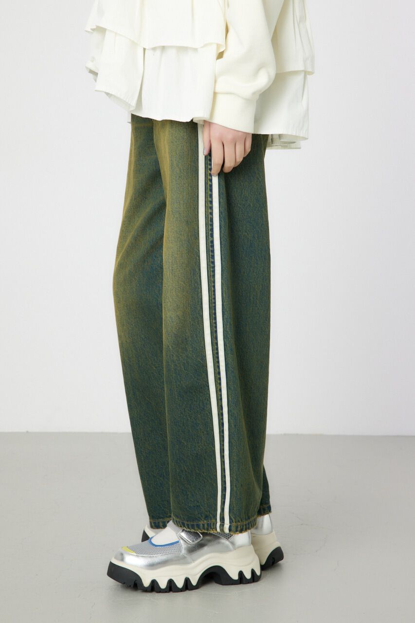 RODEO CROWNS「サイドラインルーズデニム」|デニム|