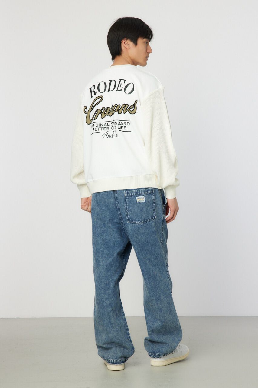 RODEO CROWNS「メンズドッキングロゴニットトップス」|ニット・セーター|