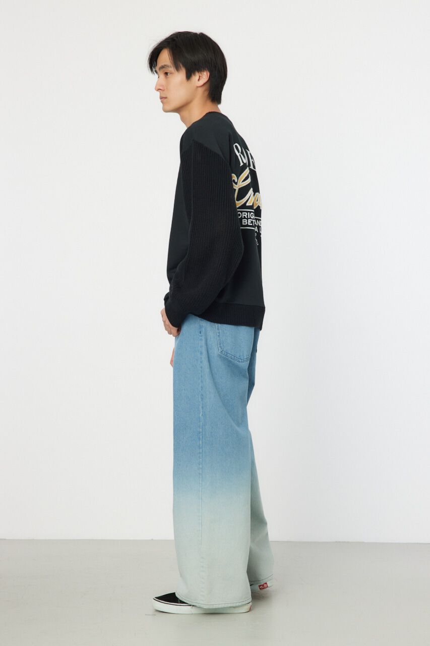RODEO CROWNS「メンズドッキングロゴニットトップス」|ニット・セーター|