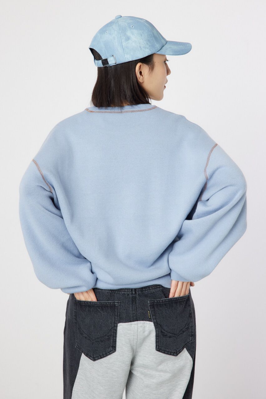 RODEO CROWNS「配色ステッチカレッジニットトップス」|ニット・セーター|