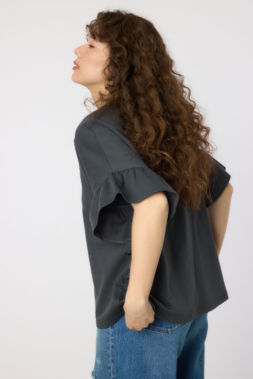 RODEO CROWNS「フリルスリーブトップス」|Tシャツ・カットソー|