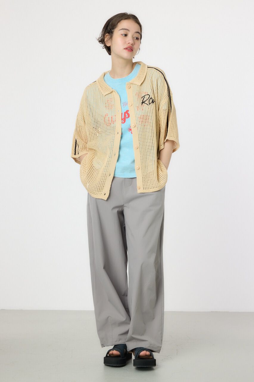 RODEO CROWNS「透かし編ラインカーディガン」|カーディガン|