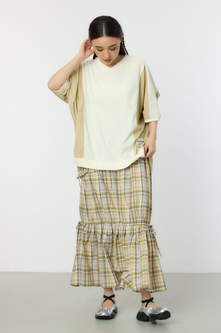 RODEO CROWNS「ドッキング切替ドルマントップス」|Tシャツ・カットソー|