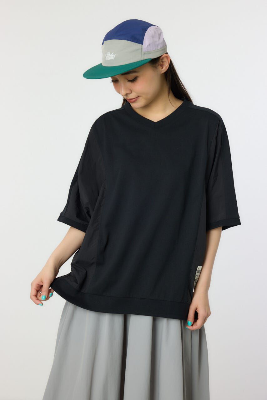 RODEO CROWNS「ドッキング切替ドルマントップス」|Tシャツ・カットソー|