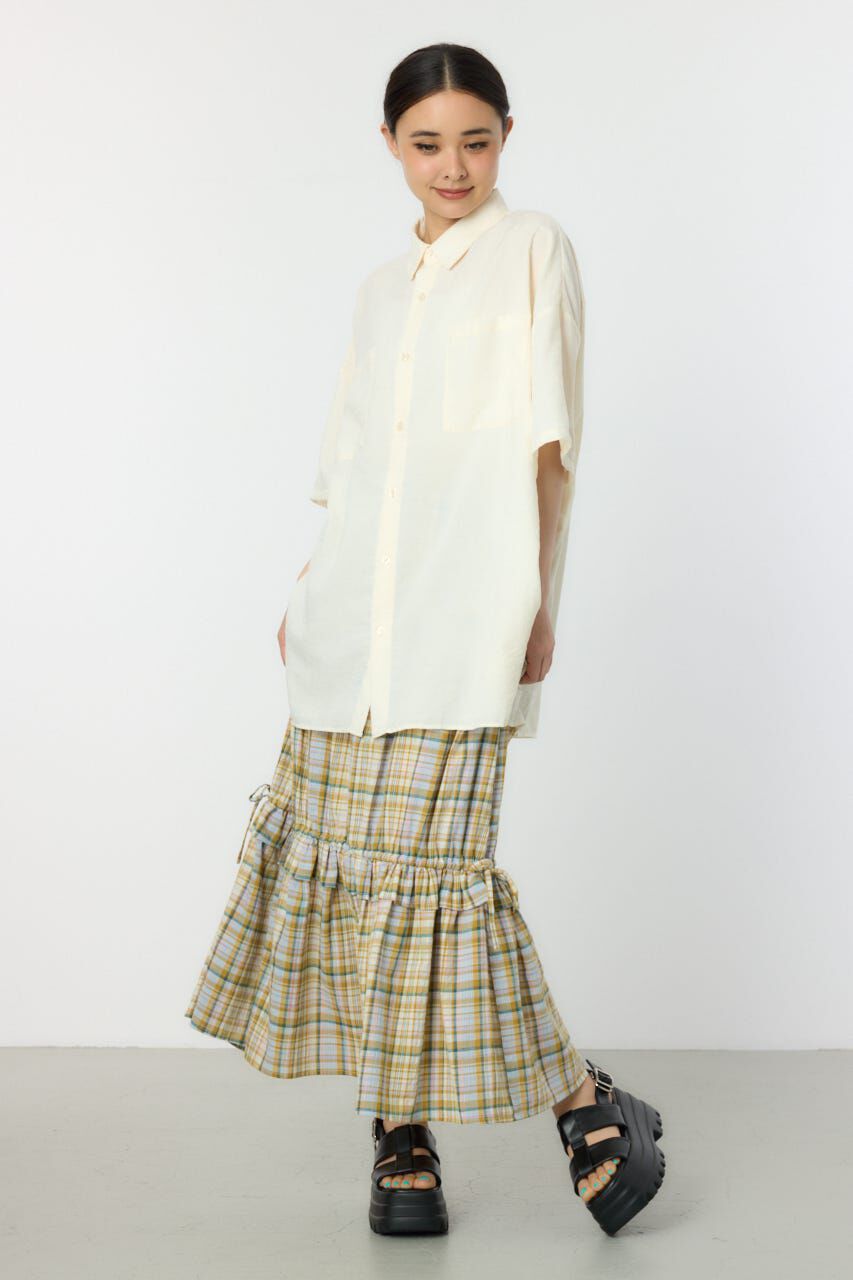 RODEO CROWNS「サマーチェックフリルティアードスカート」|スカート|