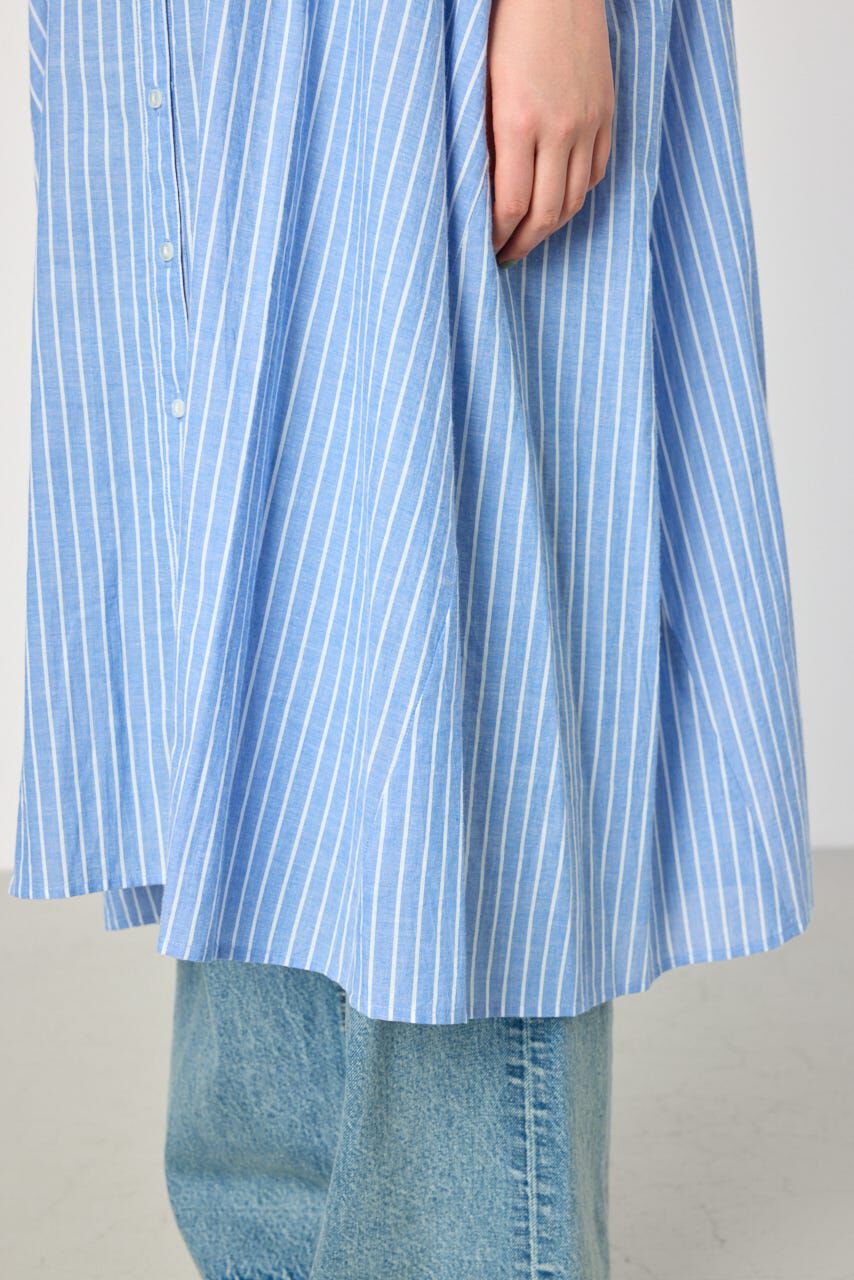 RODEO CROWNS「バンドカラールーズワンピース」|ワンピース|