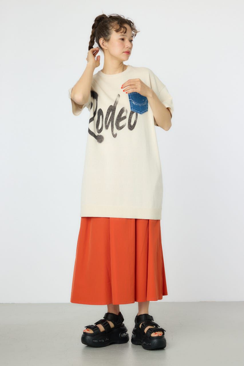 RODEO CROWNS「スプレーロゴニットワンピース」|ワンピース|