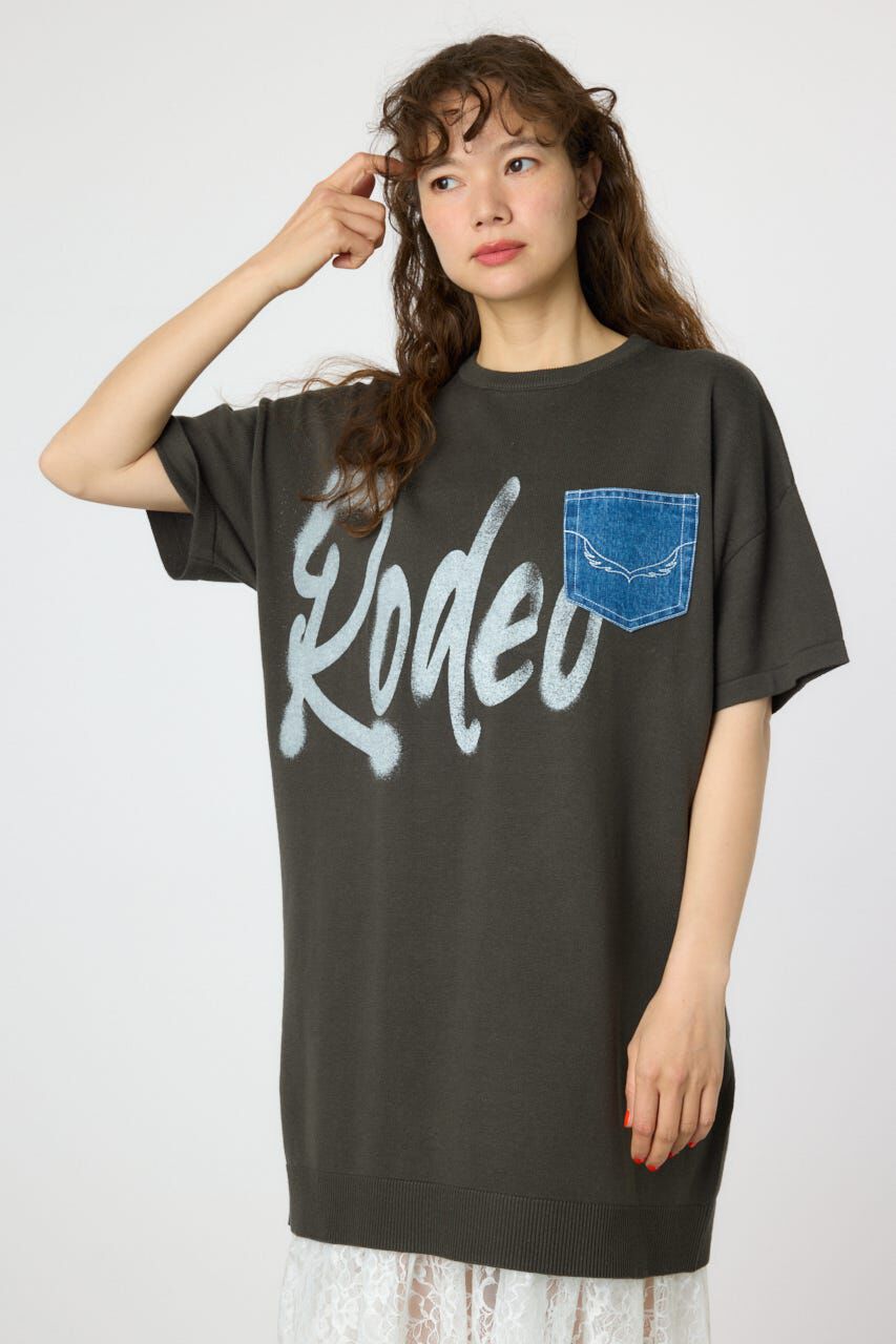 RODEO CROWNS「スプレーロゴニットワンピース」|ワンピース|