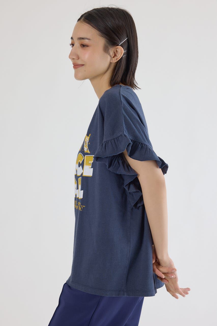 RODEO CROWNS「Vintage Graphicフリル Tシャツ」|Tシャツ・カットソー|