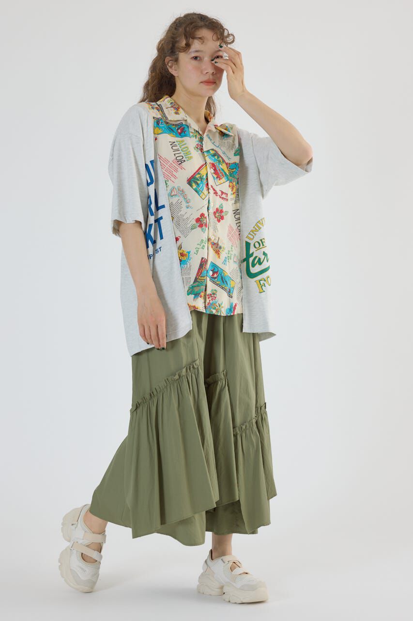 RODEO CROWNS「アシンメトリーギャザースカート」|スカート|