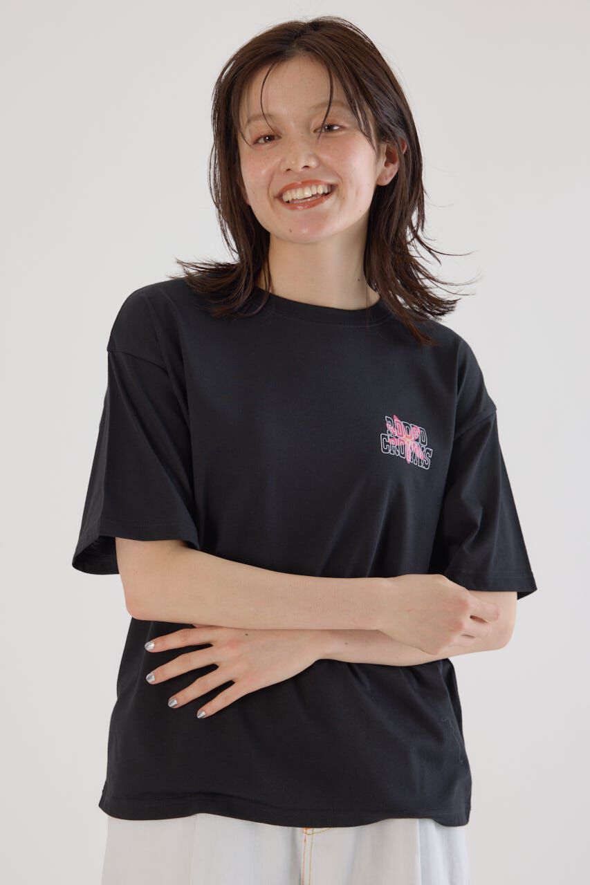 RODEO CROWNS「フラワークロスパッチTシャツ」|Tシャツ・カットソー|