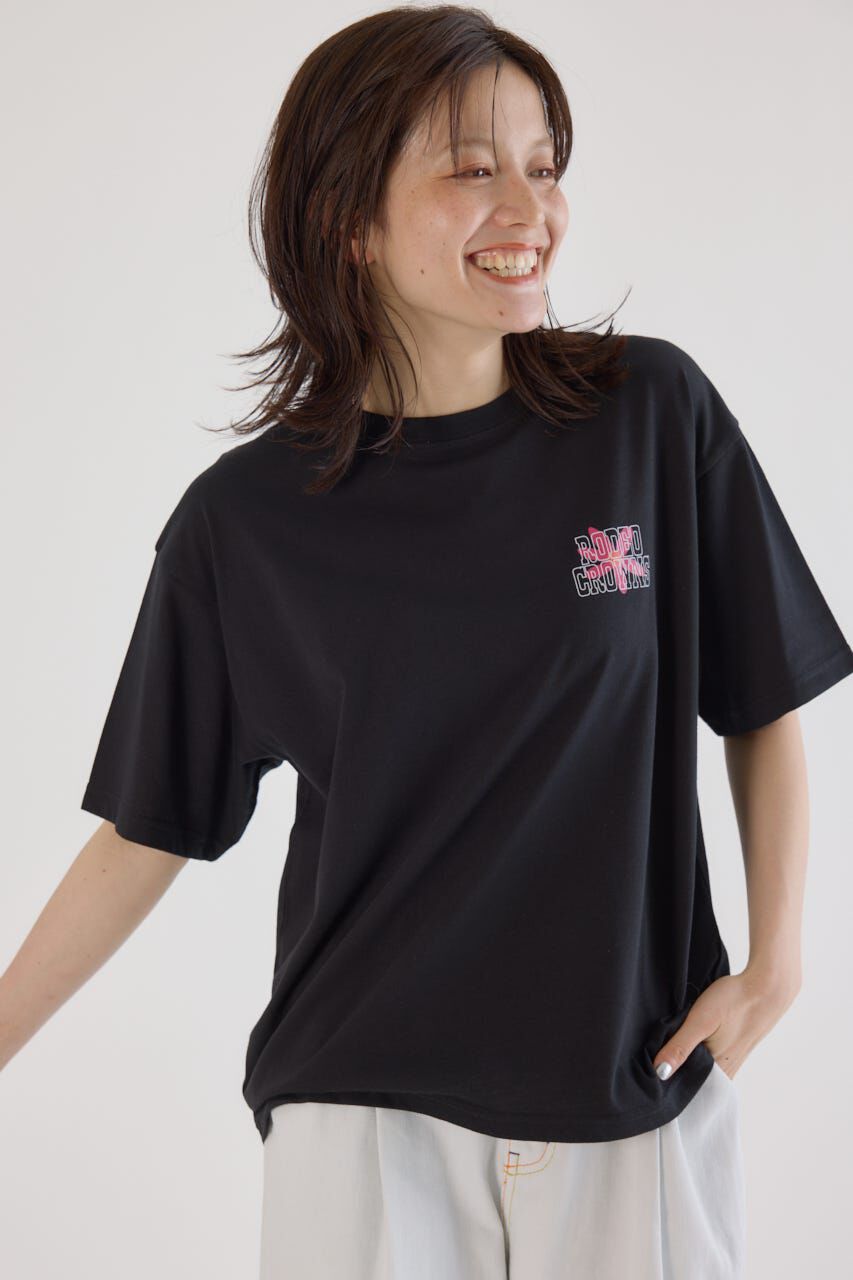 RODEO CROWNS「フラワークロスパッチTシャツ」|Tシャツ・カットソー|