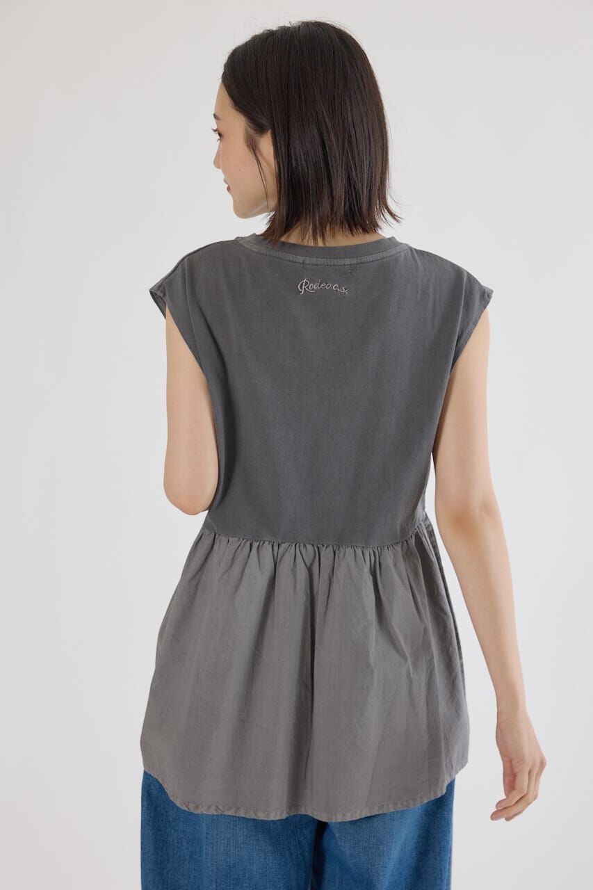 RODEO CROWNS「ピグメント切替フレアタンクトップ」|タンクトップ|