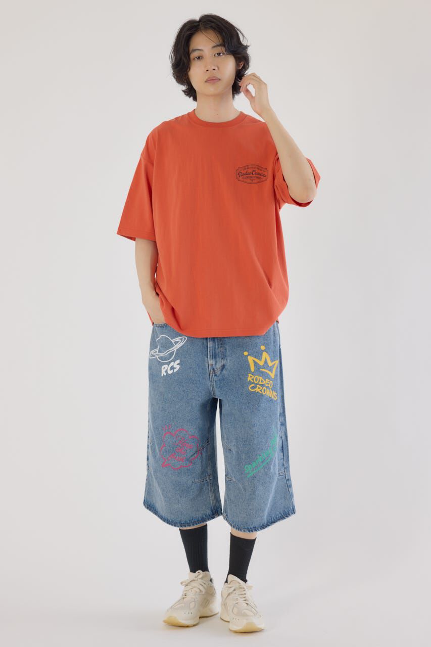 RODEO CROWNS「コール＆デニムパッチTシャツ」|Tシャツ・カットソー|