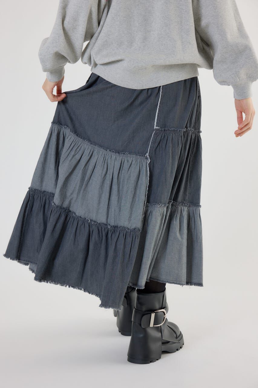 RODEO CROWNS「アシメティアードデニムスカート」|スカート|