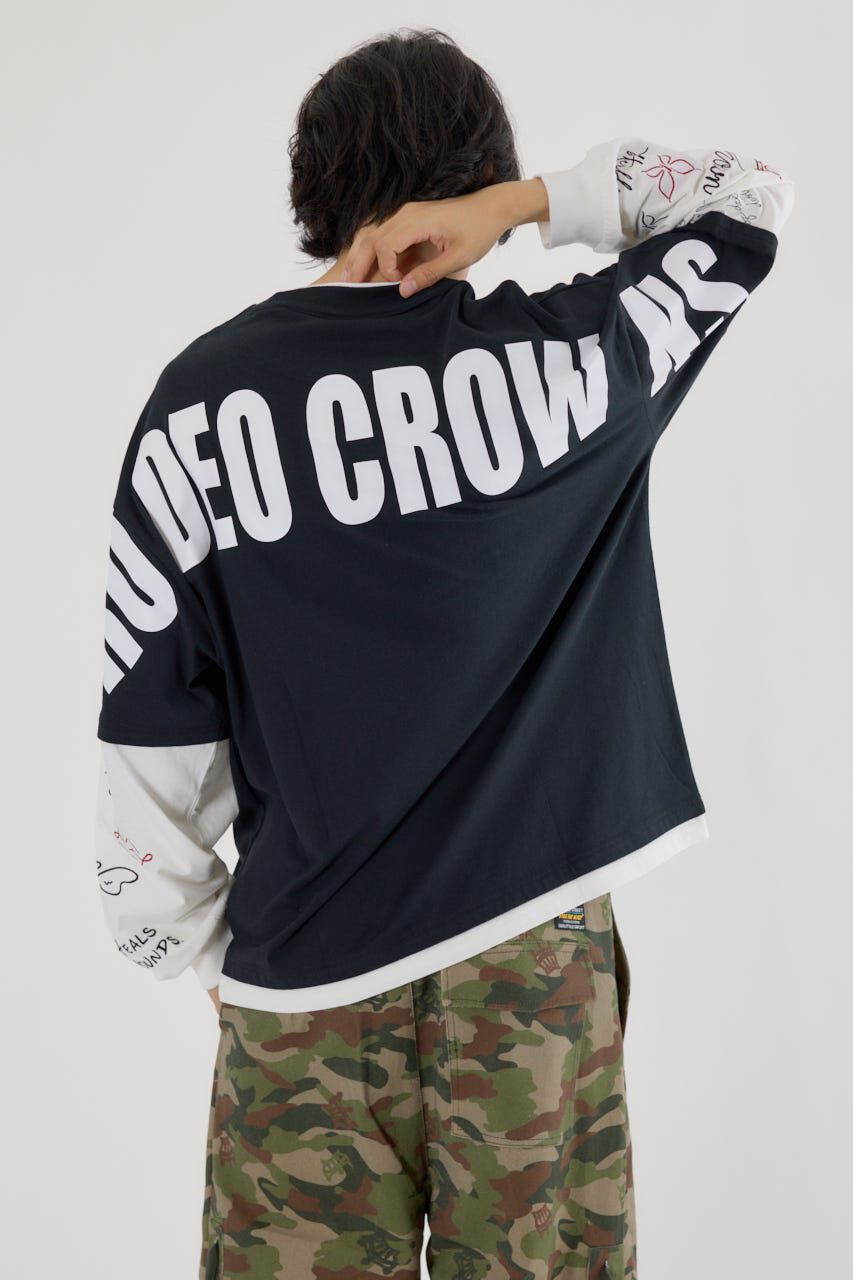 RODEO CROWNS「オーバーロゴレイヤードロングスリーブTシャツ」|Tシャツ・カットソー|