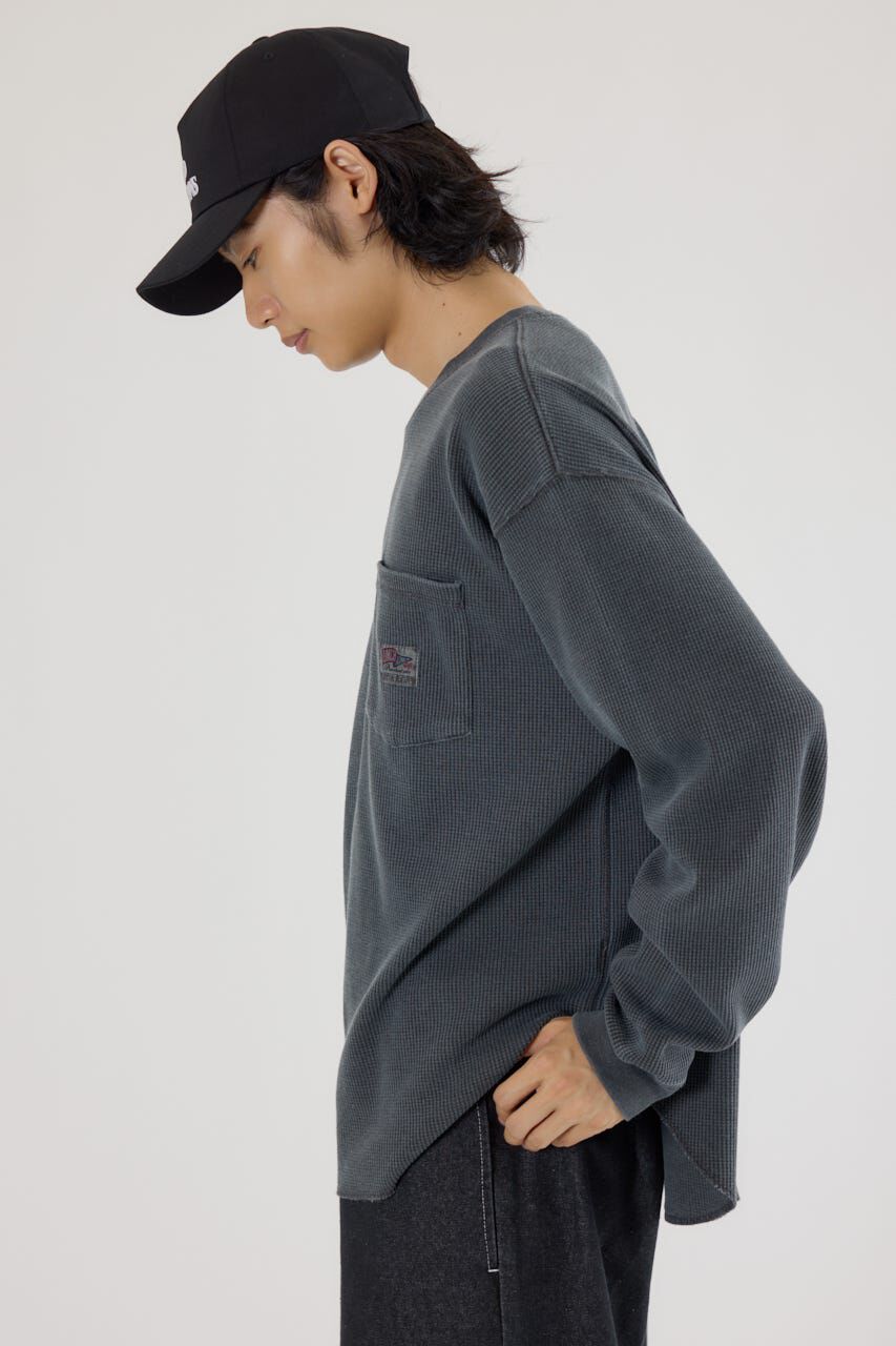 RODEO CROWNS「ピグメントワッフルトップス」|Tシャツ・カットソー|