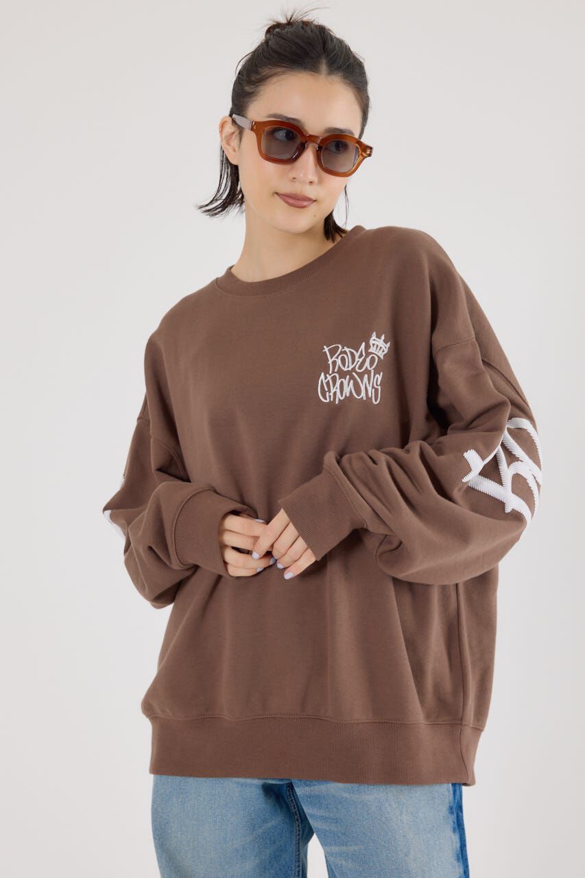 RODEO CROWNS「（UNISEX）BRIDGE BEARスウェットトップス」|パーカー|BRN