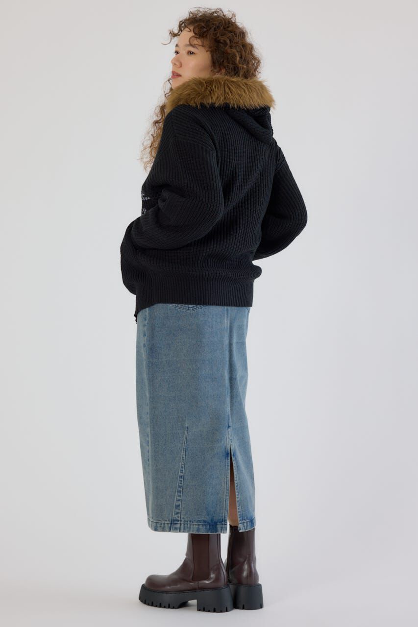 RODEO CROWNS「FADE LOGOニットジップフーディー」|パーカー|