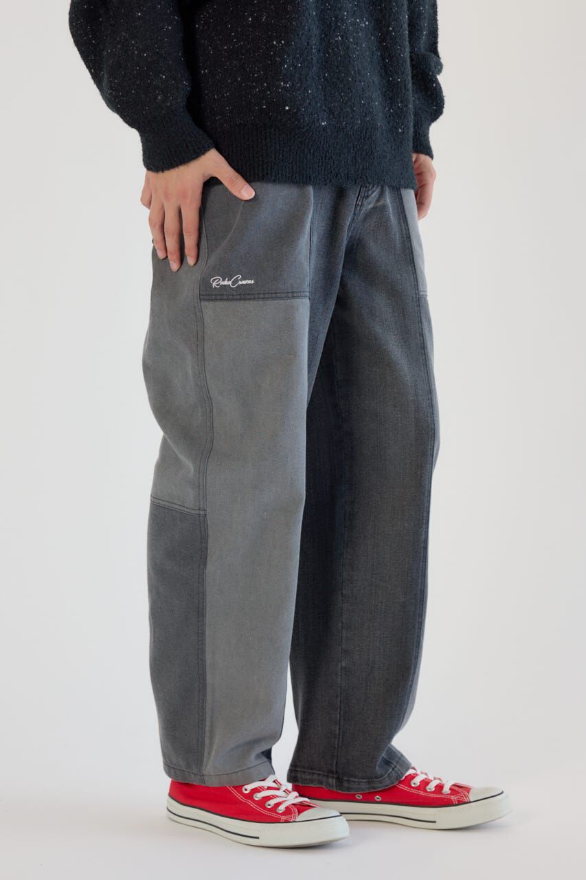 RODEO CROWNS「パッチワークバレルデニムパンツ」|デニム|