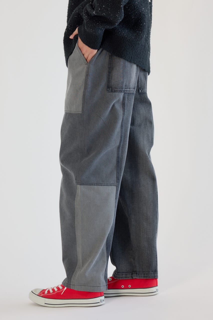 RODEO CROWNS「パッチワークバレルデニムパンツ」|デニム|