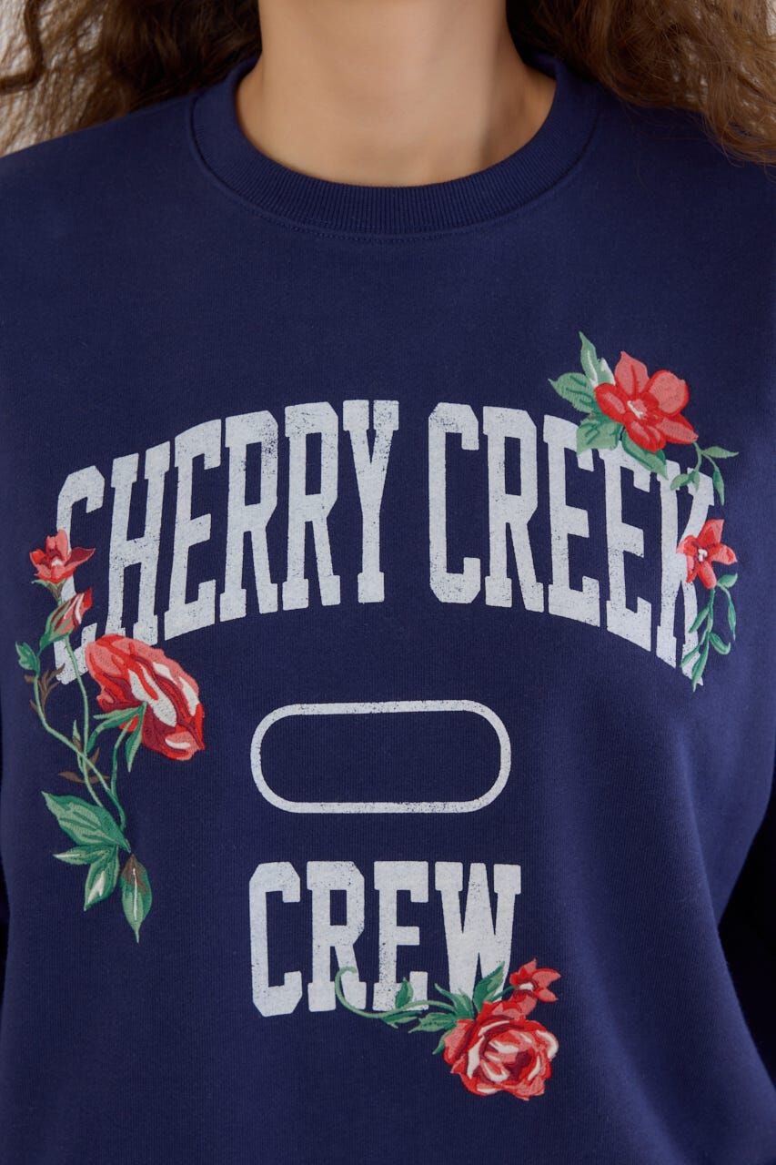 RODEO CROWNS「フラワーステッチカレッジスウェット」|パーカー|