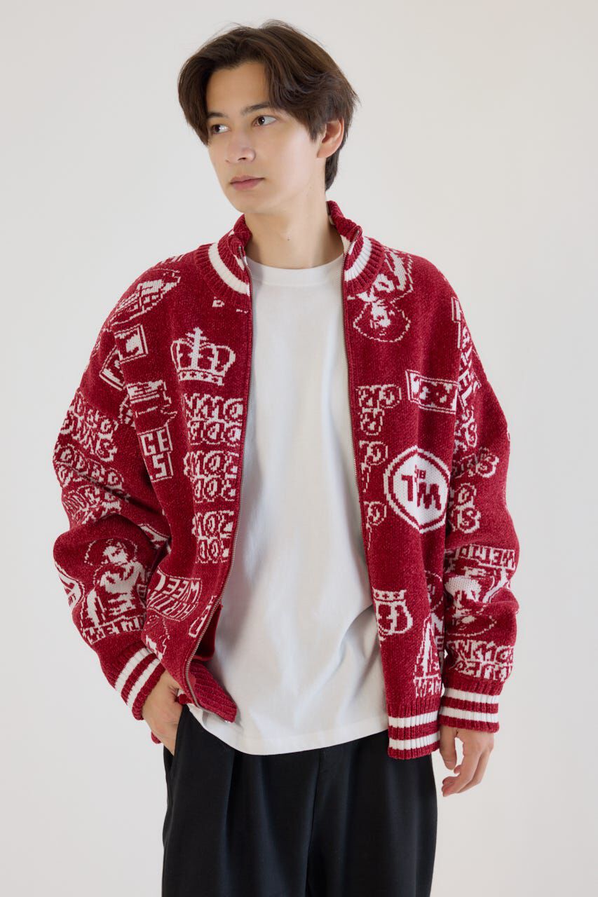 RODEO CROWNS「グラフィティーニットスタジャン」|ブルゾン・スタジャン|