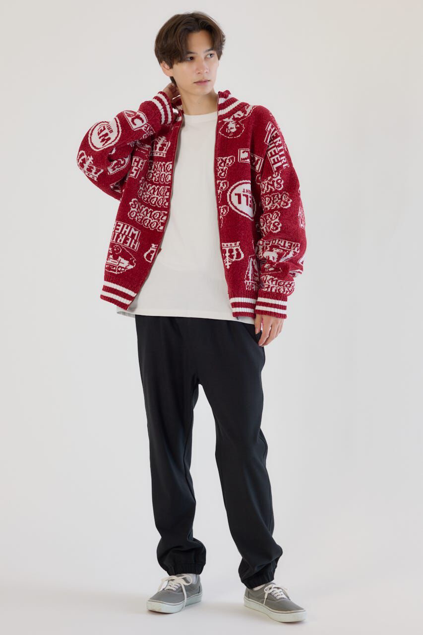 RODEO CROWNS「グラフィティーニットスタジャン」|ブルゾン・スタジャン|