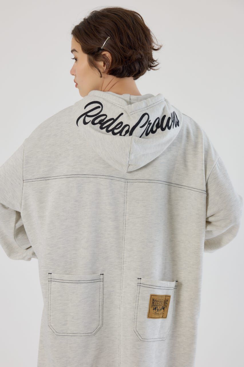 RODEO CROWNS「RCSカラーステッチパーカーワンピース」|ワンピース|