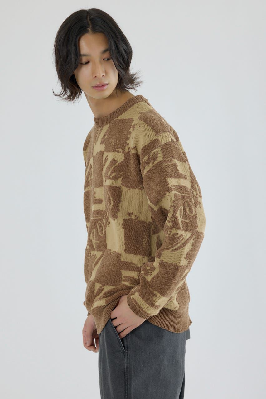 RODEO CROWNS「ブロークンチェックニット」|ニット・セーター|