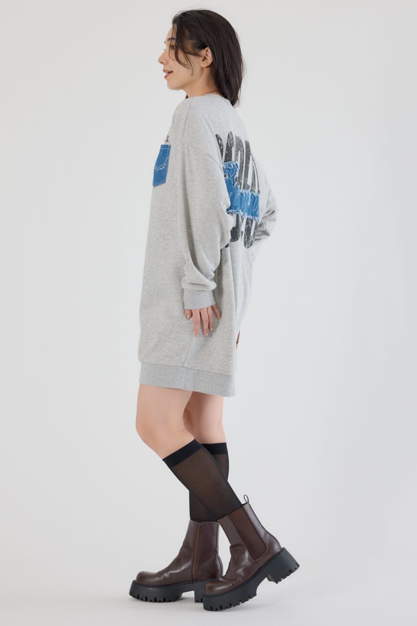 RODEO CROWNS「グランジロゴデニムアップリケワンピース」|ワンピース|