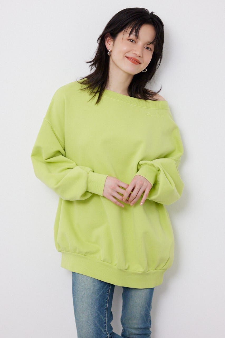 RODEO CROWNS「オフショルダースウェットトップス」|パーカー|