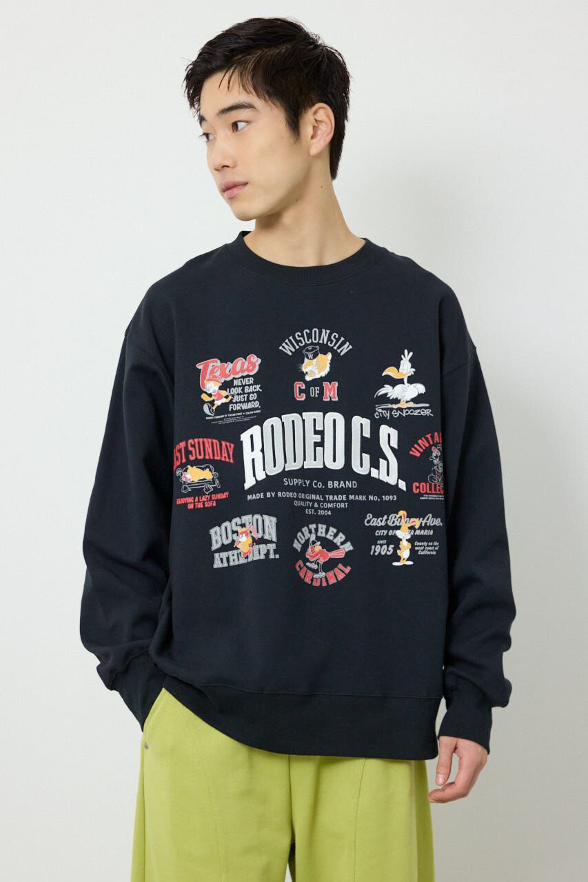 RODEO CROWNS「Peeps スウェット」|パーカー|BLK
