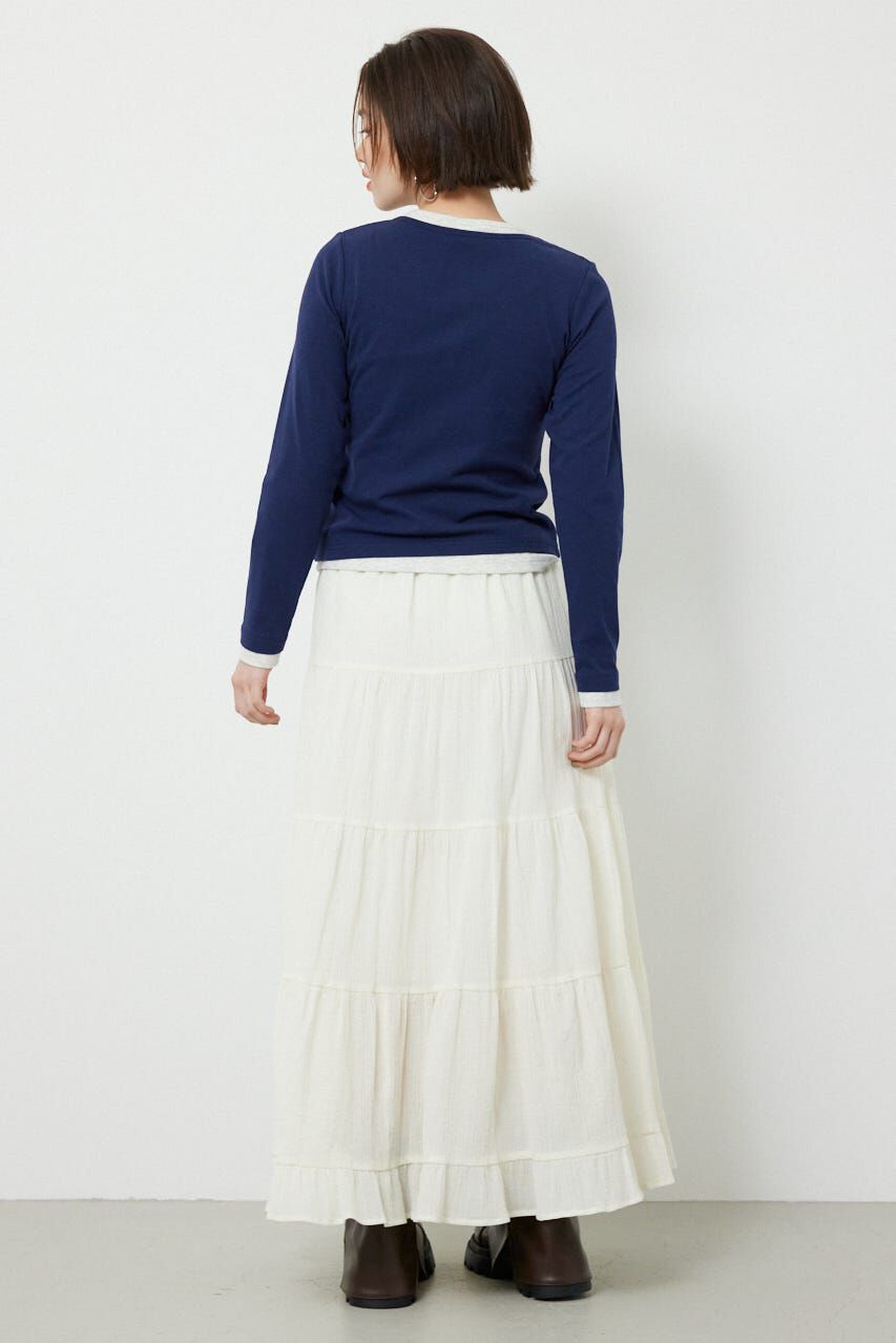 RODEO CROWNS「フェイクレイヤードヘンリーネックトップス」|Tシャツ・カットソー|